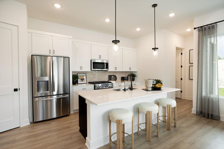 Furnished interior view inside a new home in Novel, Austin (Image 9).