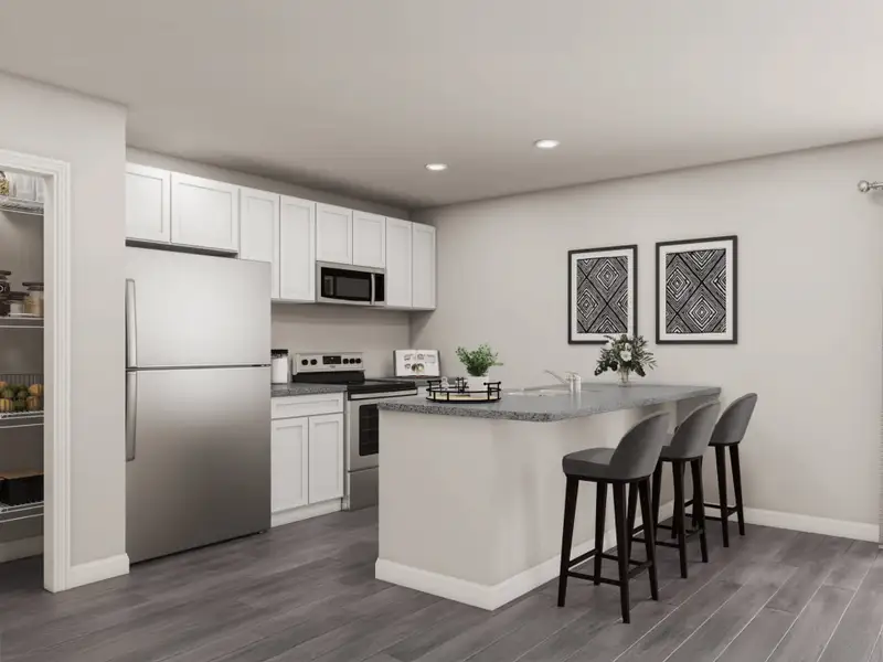 Representative furnished interior of a home built from the Madison by National HomeCorp in Forest Ridge, Edgefield (Image 4).