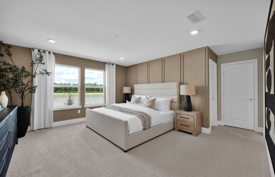 Representative furnished interior of a home built from the Yorkshire by Pulte Homes in Westerly Park at Wildlight, Wildlight (Image 20).