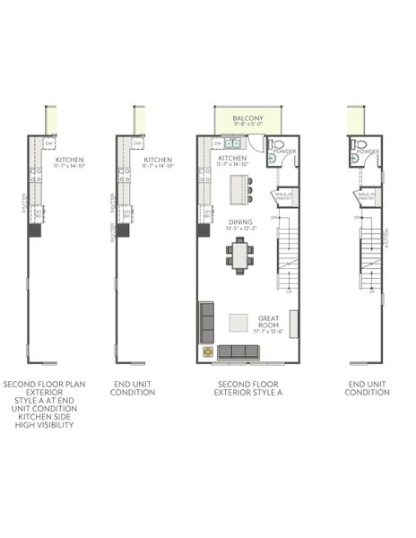 2D floor plan layout of this home in Context at Oakhurst, Charlotte, NC (Image 7). 2D floor plan layout of this home in Context at Oakhurst, Charlotte, NC (Image 7).