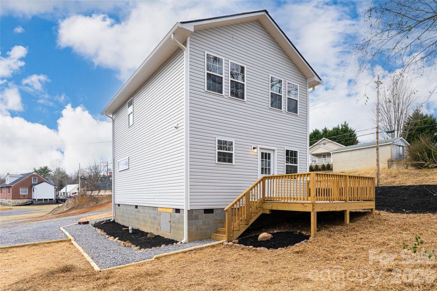 Exterior details and patio area of a home in , Canton (Image 25).