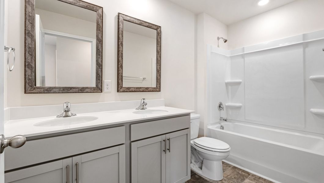Representative furnished interior of a home built from the ELSTON by D.R. Horton in Baxter Village, Boiling Springs (Image 11). Representative furnished interior of a home built from the ELSTON by D.R. Horton in Baxter Village, Boiling Springs (Image 11).
