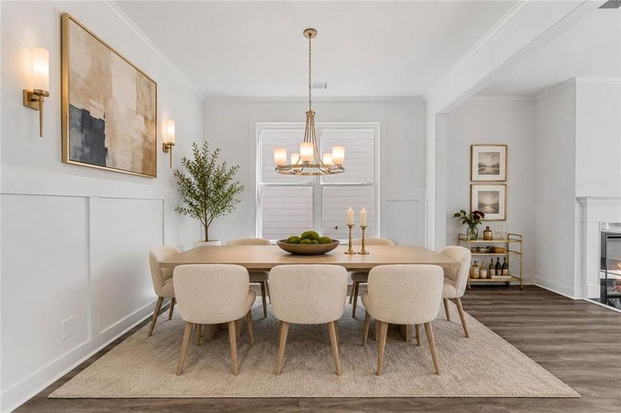 Furnished interior view inside a new home in Clark Farms, Flowery Branch (Image 6).