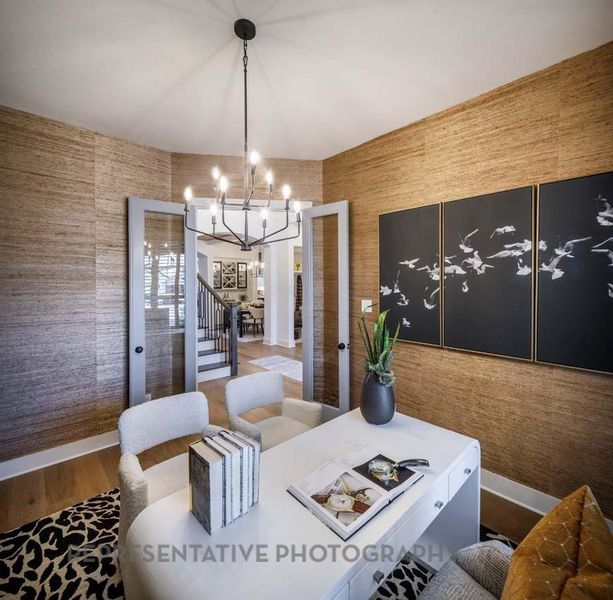 Furnished interior view inside a new home in Sienna, Missouri City (Image 13).