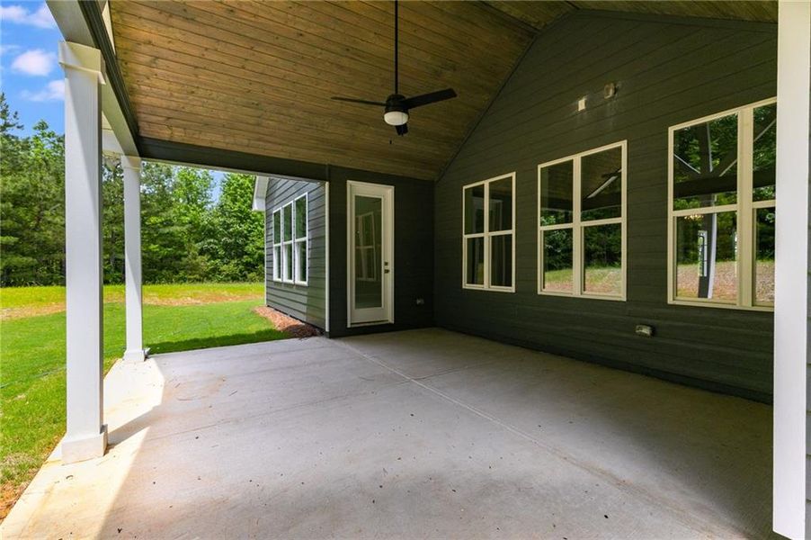 Exterior details and patio area of a home in The Meadows at Lake Circle, Buchanan (Image 3).