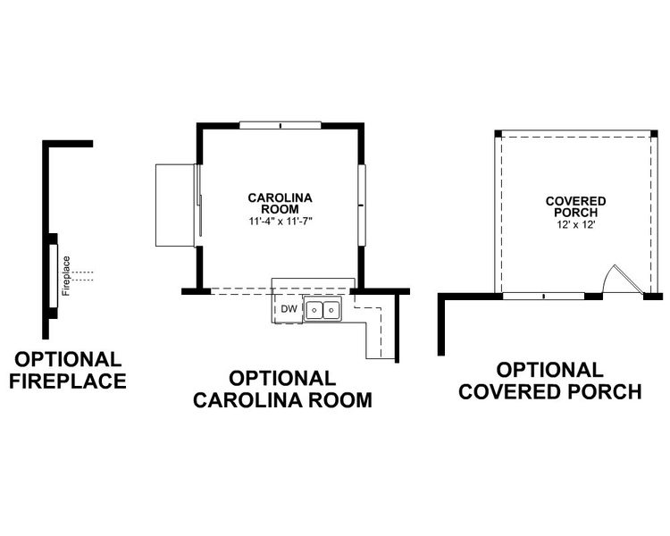 2D floor plan layout for the Georgetown by Beazer Homes in Somerset, Myrtle Beach, SC (Image 5).