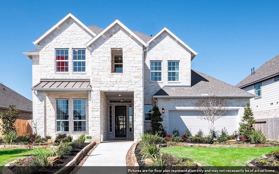 Representative exterior photo of a completed home built from the Sonora by CastleRock Communities in Solterra, Mesquite, TX (Image 21).