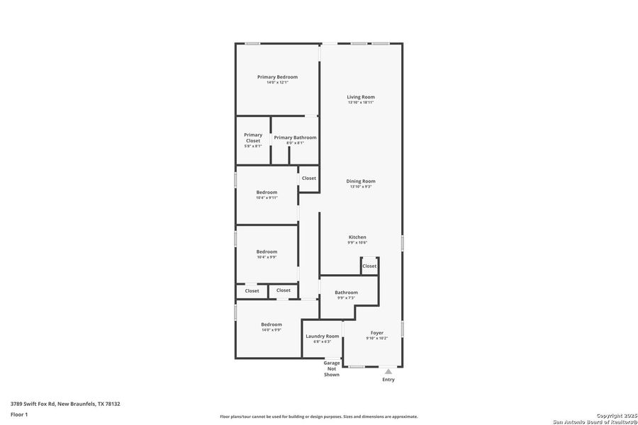 2D floor plan layout of this home in , New Braunfels, TX (Image 2). 2D floor plan layout of this home in , New Braunfels, TX (Image 2).