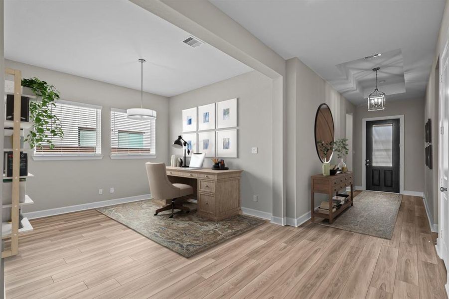 Virtually staged to give you the visual you need to see furniture placement and how the home can live.