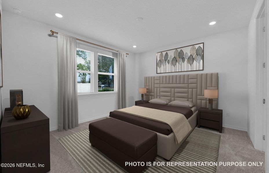 Furnished interior view inside a new home in Double Branch, Middleburg (Image 9).