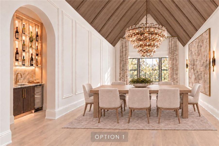 Furnished interior view inside a new home in , Alpharetta (Image 17).