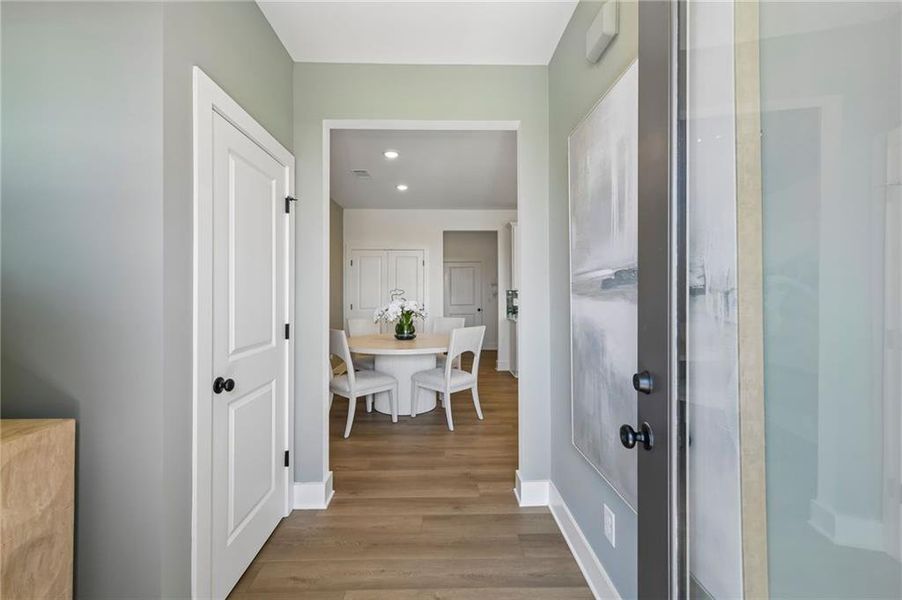 Furnished interior view inside a new home in Tribute, Hoschton (Image 10).