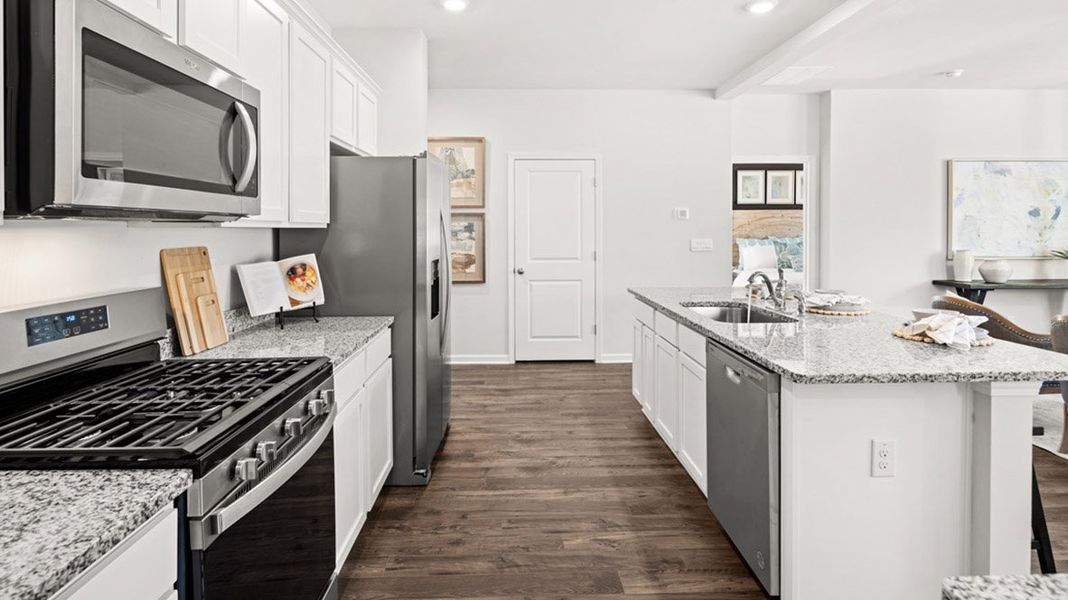 Representative furnished interior of a home built from the Belfort by D.R. Horton in The Abbey at Trolley Run Station, Aiken (Image 8). Representative furnished interior of a home built from the Belfort by D.R. Horton in The Abbey at Trolley Run Station, Aiken (Image 8).