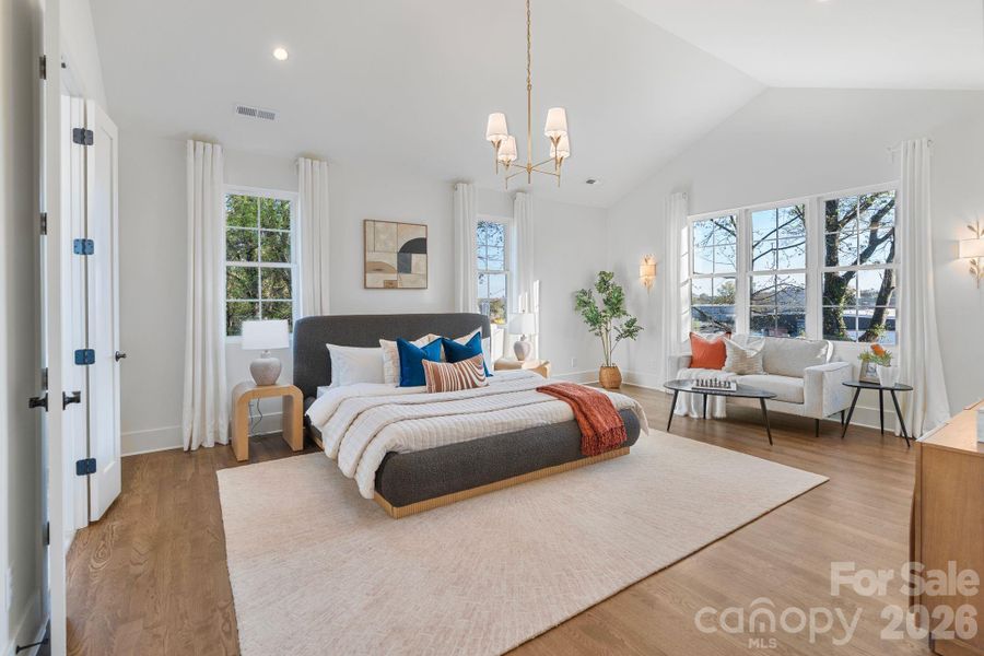 Furnished interior view inside a new home in , Charlotte (Image 16). Furnished interior view inside a new home in , Charlotte (Image 16).