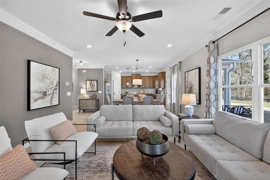Furnished interior view inside a new home in Saddle Ridge, Calhoun (Image 11).