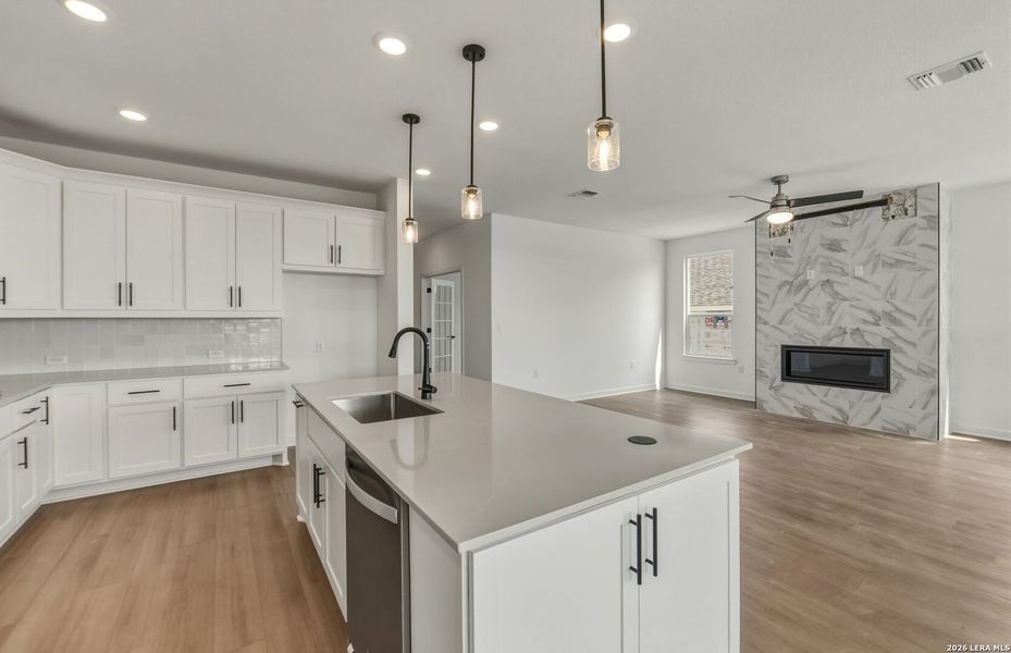 Furnished interior view inside a new home in , New Braunfels (Image 6).