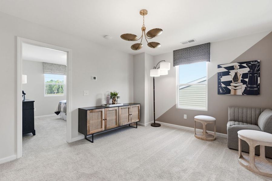 Representative furnished interior of a home built from the Frazier by Stanley Martin Homes in Essence at Bent Creek Village, Thomson (Image 170). Representative furnished interior of a home built from the Frazier by Stanley Martin Homes in Essence at Bent Creek Village, Thomson (Image 170).