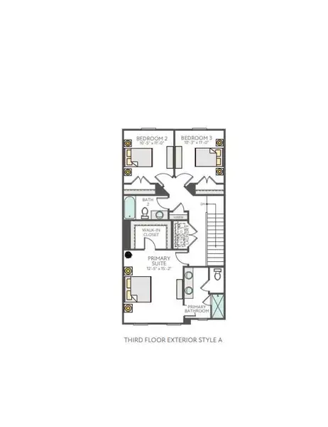 2D floor plan layout for the Holden by Tri Pointe Homes in Holding Village, Wake Forest, NC (Image 5).