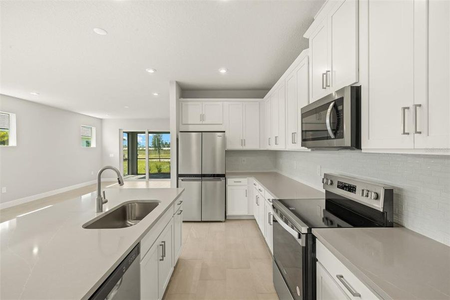 Furnished interior view inside a new home in Brightmore at Wellen Park, Venice (Image 10).