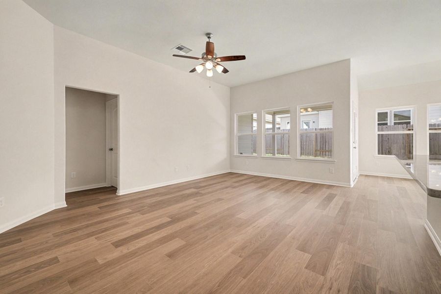 Spacious, unfurnished interior of a new home in Clear View Estates, Willis (Image 23). Spacious, unfurnished interior of a new home in Clear View Estates, Willis (Image 23).
