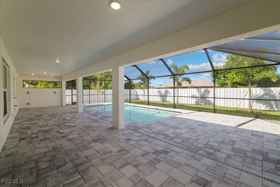 Exterior details and patio area of a home in Cape Coral, Cape Coral (Image 21).