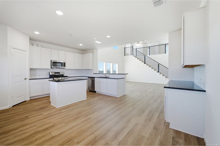 Furnished interior view inside a new home in Hickory Ridge, Elmendorf (Image 9).