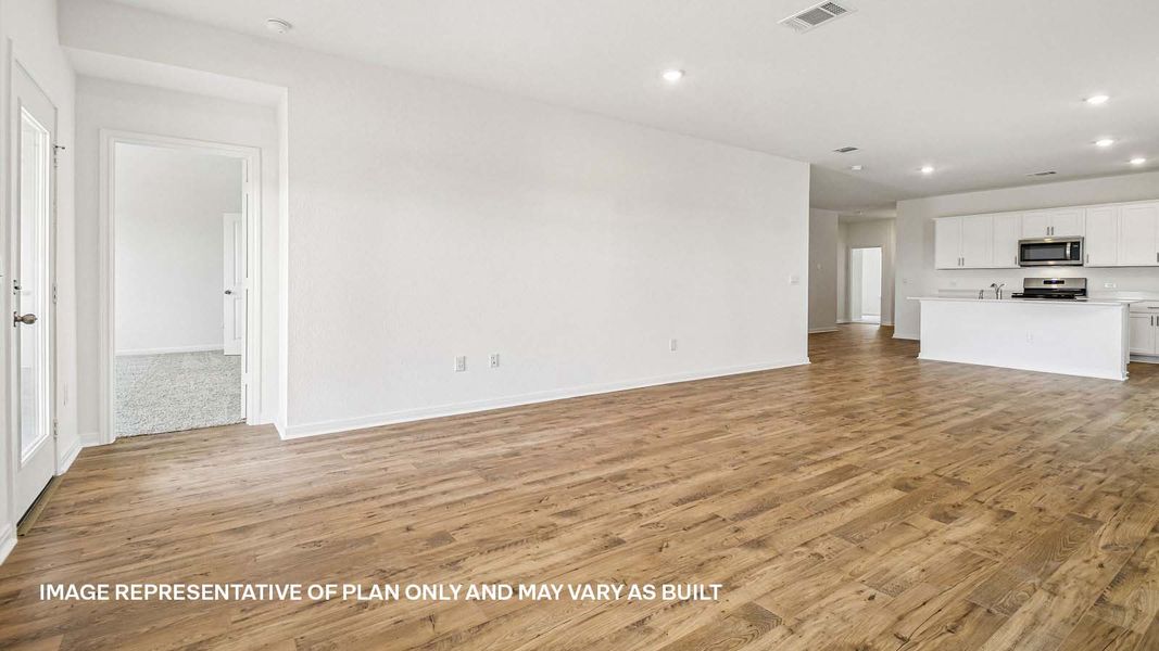 Representative unfurnished interior of a home built from the The Gaven by D.R. Horton in Prairie Lakes, Buda (Image 14).