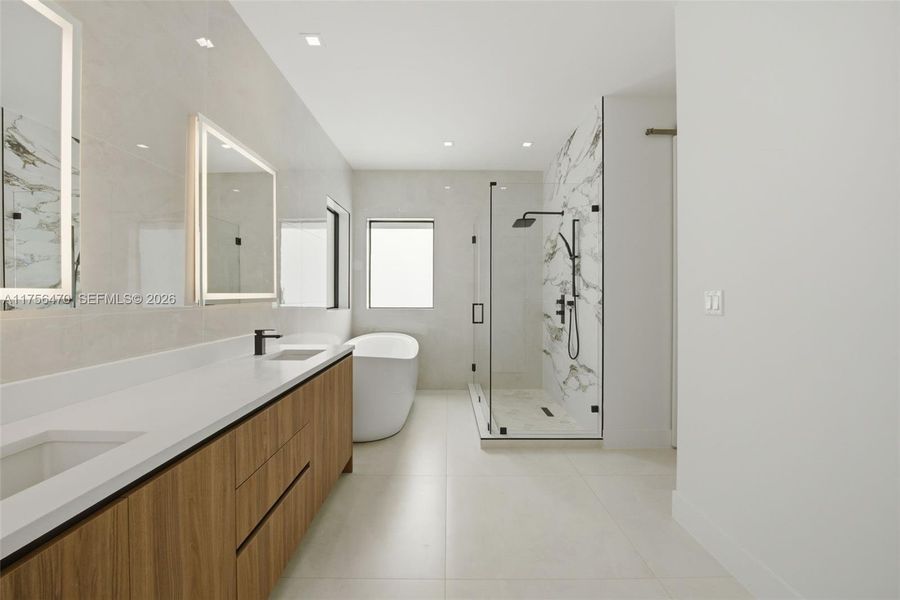 Furnished interior view inside a new home in , Miami (Image 5).