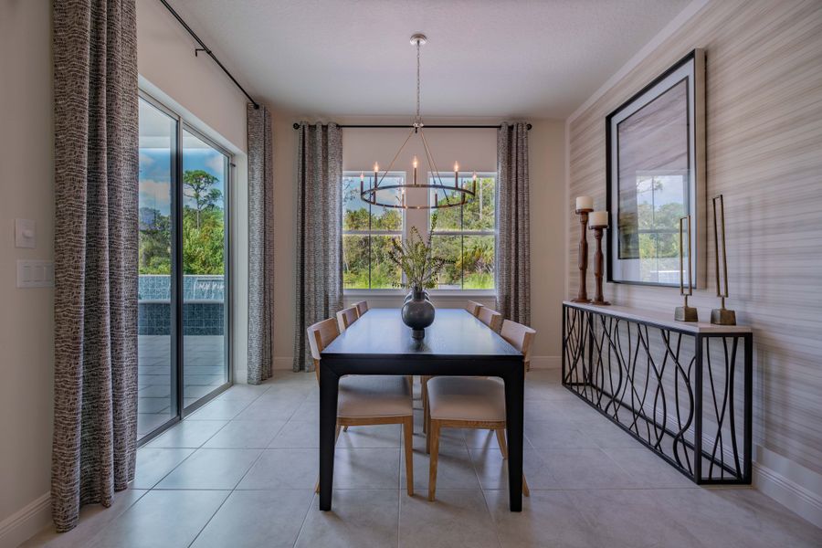 Representative furnished interior of a home built from the Flamingo by Jones Homes USA in Legends Preserve, Daytona Beach (Image 14).