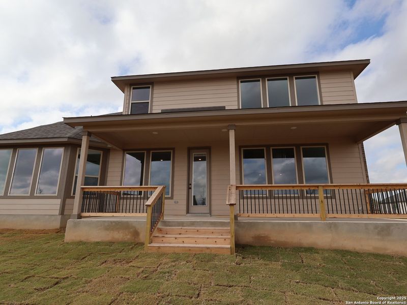 Exterior details and patio area of a home in Preserve at Annabelle Ranch, San Antonio (Image 18).