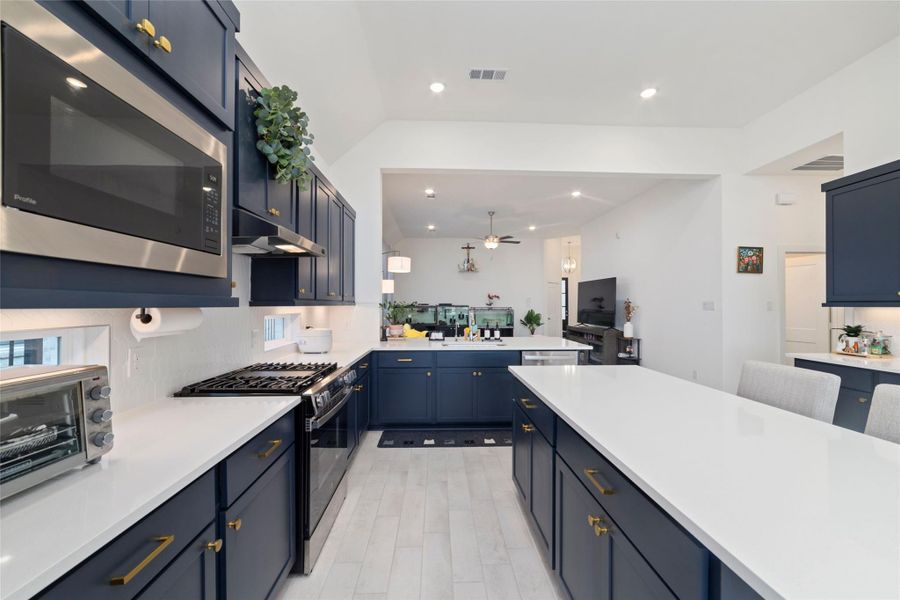 Furnished interior view inside a new home in Bridgeland 45's, Cypress (Image 14).