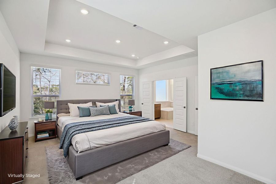 Furnished interior view inside a new home in Pinewood Trails - Luxe Series, Atascocita (Image 13).