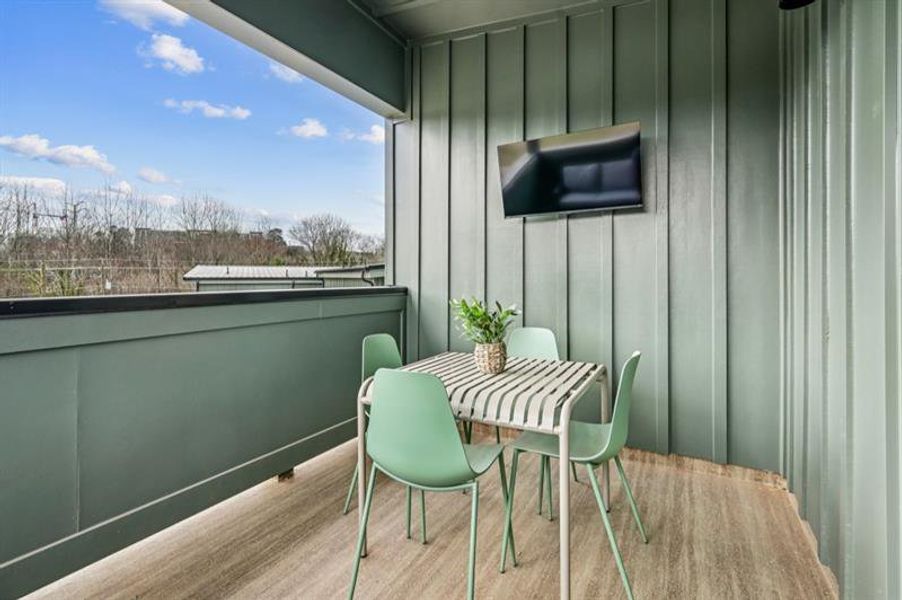 Exterior details and patio area of a home in , Atlanta (Image 24).