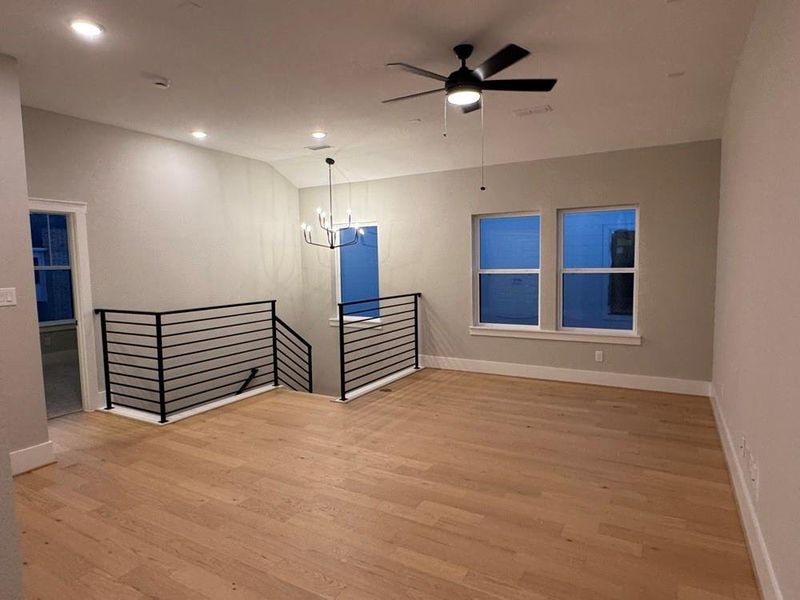 Spacious, unfurnished interior of a new home in Easthaven at Bridgeland Central - Horizon Collection, Cypress (Image 20).