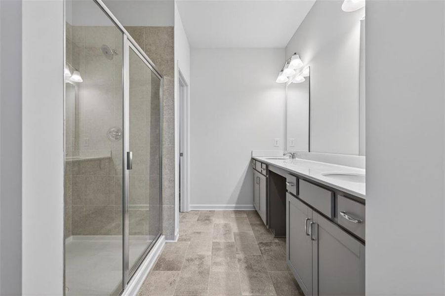 Furnished interior view inside a new home in Townes At The Stiles, Cartersville (Image 4).