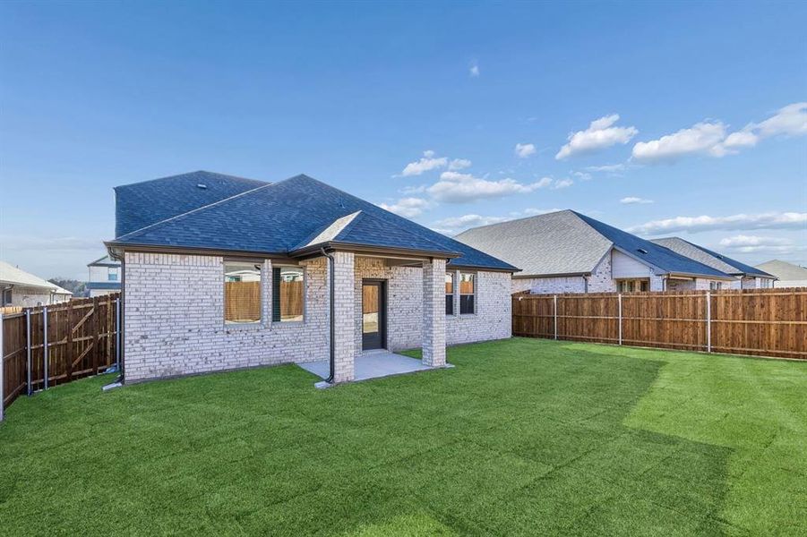 Covered Patio in the Haylee home plan by Trophy Signature Homes - REPRESENTATIVE PHOTO Covered Patio in the Haylee home plan by Trophy Signature Homes - REPRESENTATIVE PHOTO