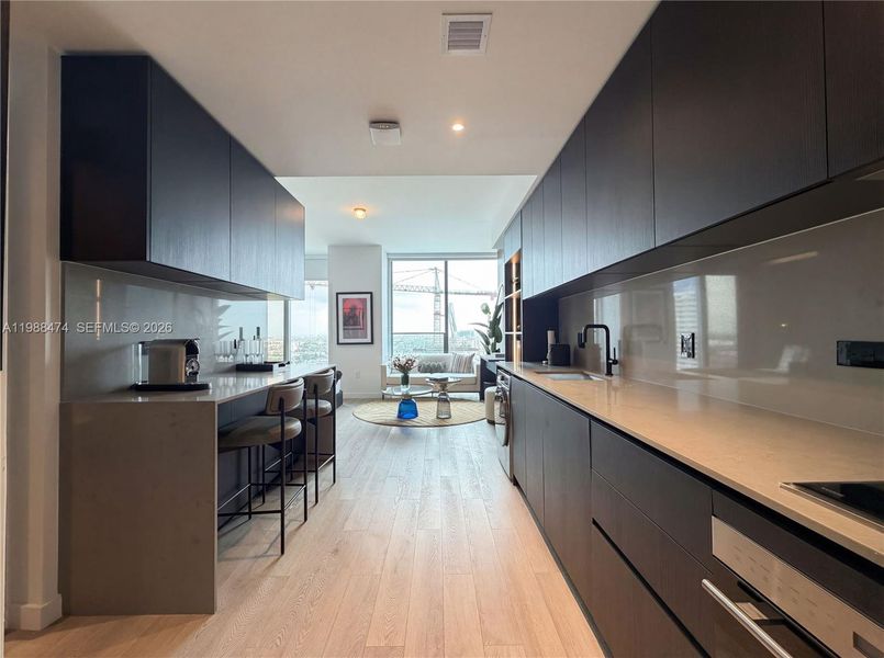 Furnished interior view inside a new home in , Miami (Image 5).
