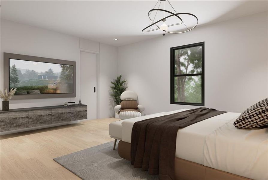 Furnished interior view inside a new home in , Sugar Hill (Image 43).