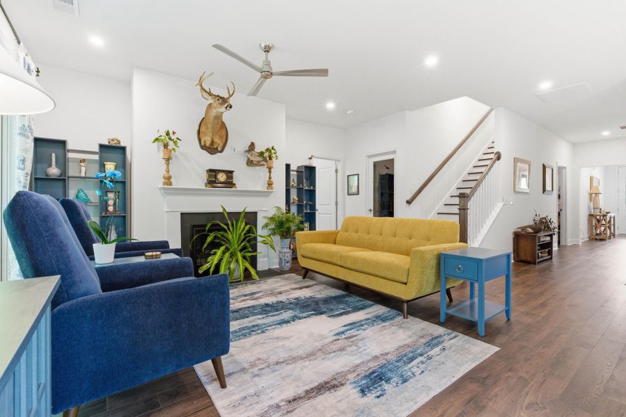 Furnished interior view inside a new home in , Santee (Image 68).
