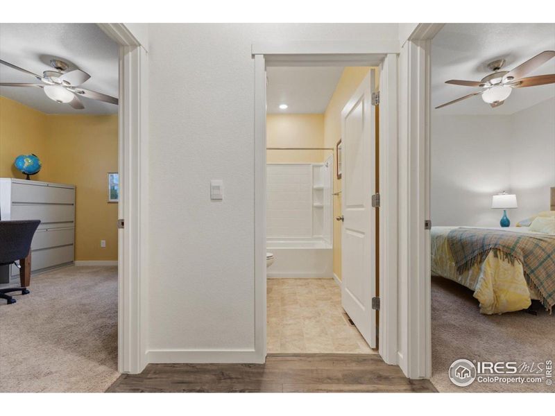 Secondary Bedrooms are at the front of the home