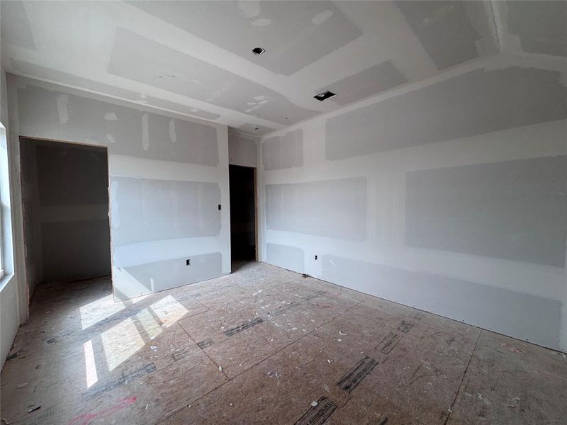 In-progress construction of a new home in The Colony 45s, Bastrop, TX (Image 27).