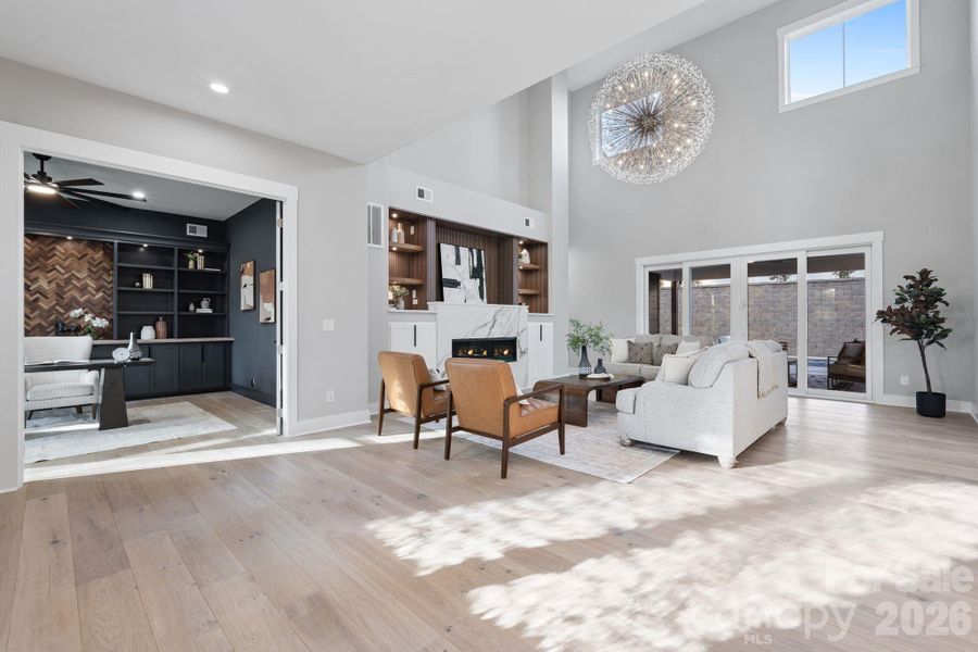 This home has stylish features and bold textures throughout