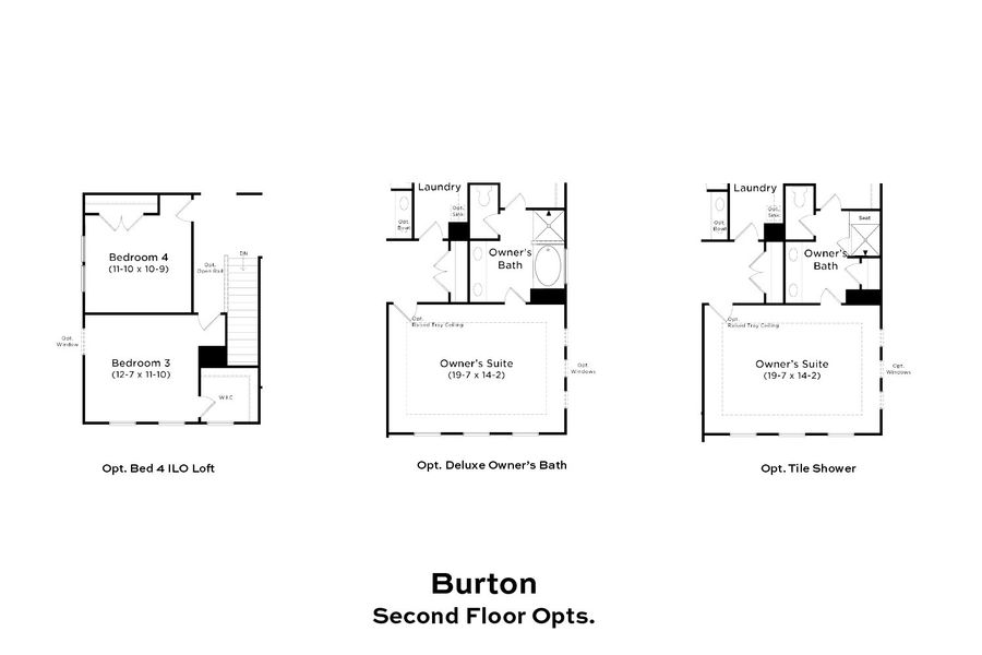 2D floor plan layout of this home in Sidney Creek Single Family, Zebulon, NC (Image 22).
