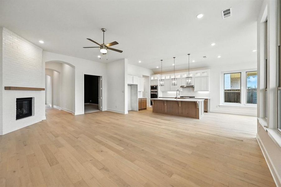 Spacious, unfurnished interior of a new home in Wildflower Ranch: Artisan Series - 60ft. lots, Dish (Image 15).