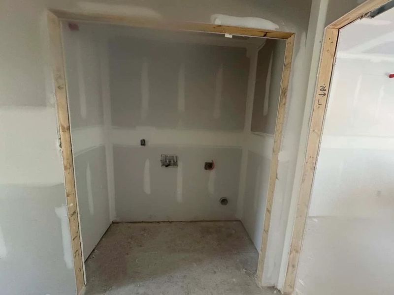 Laundry Room Construction Progress