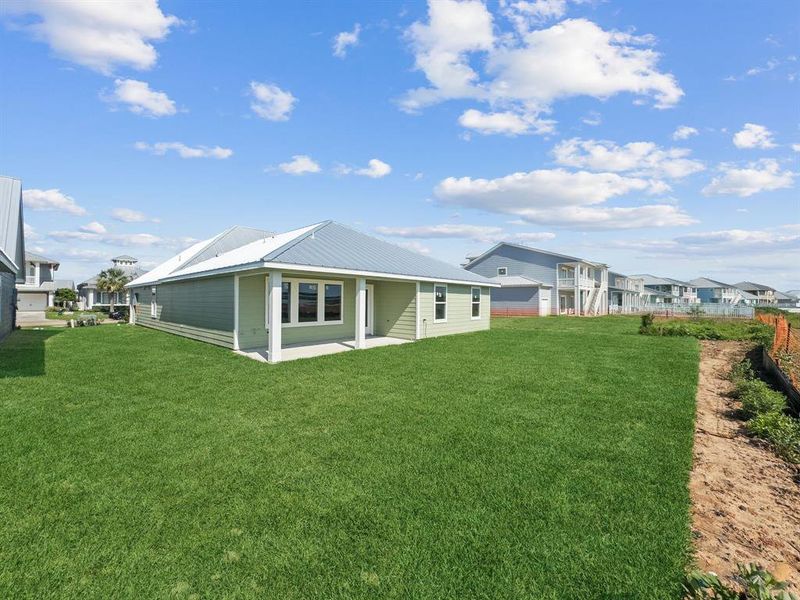 Exterior details and patio area of a home in Grand Cay Harbour, Texas City (Image 3). Exterior details and patio area of a home in Grand Cay Harbour, Texas City (Image 3).