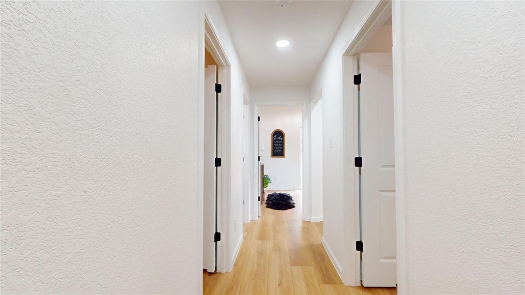 Hallway leading to bedrooms