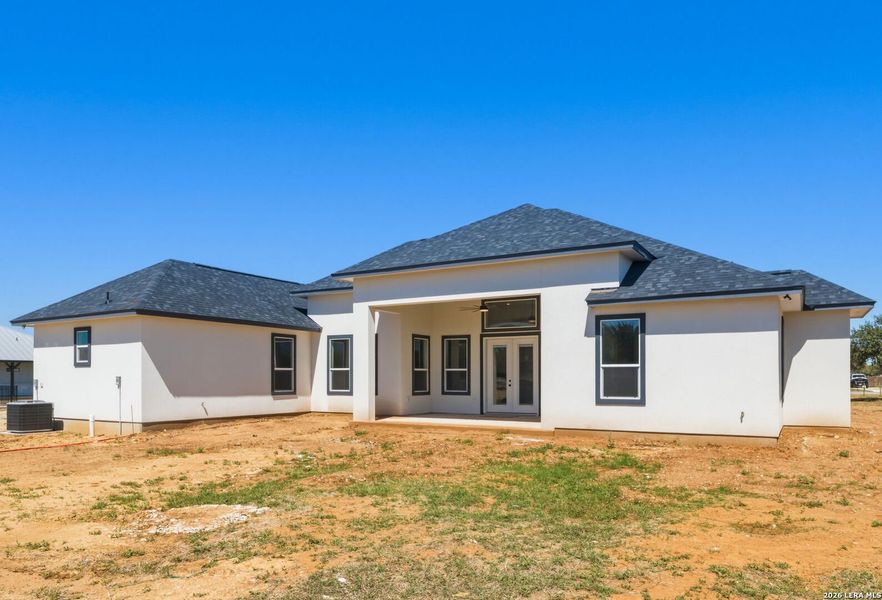 Exterior details and patio area of a home in , Lytle (Image 24).