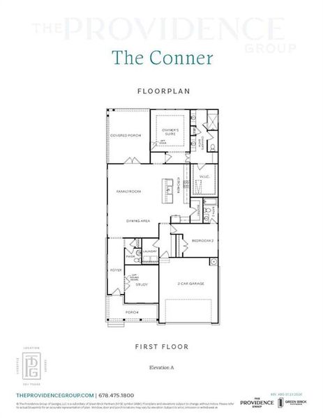 2D floor plan layout of this home in Aberdeen, Hoschton, GA (Image 3).