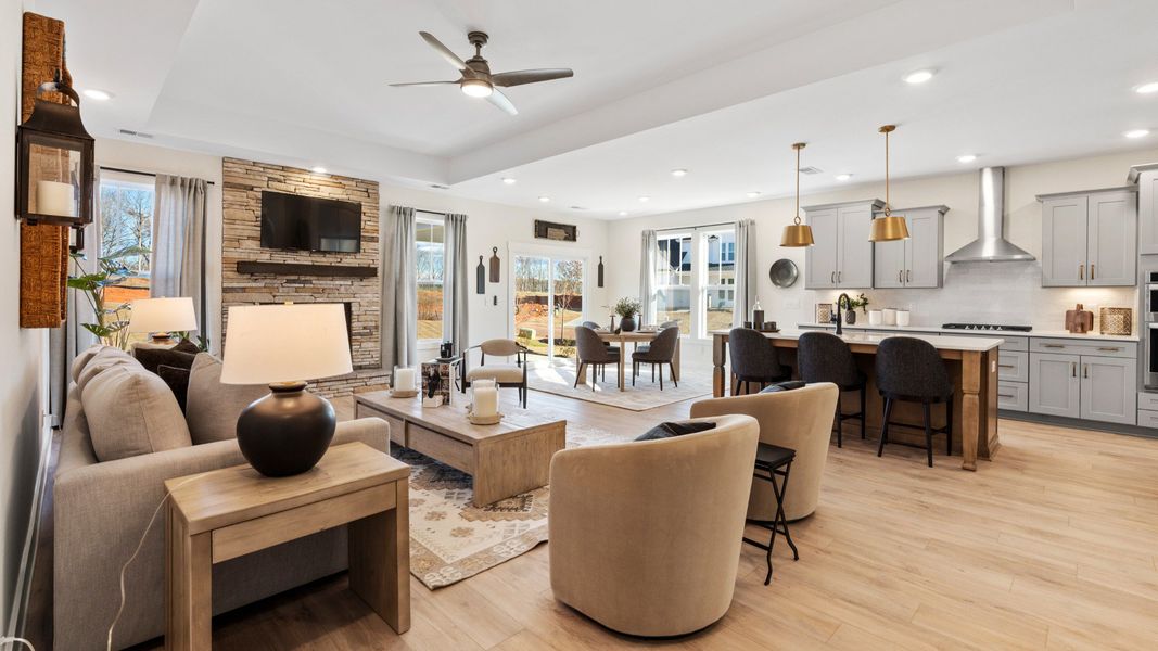 Representative furnished interior of a home built from the Middleton by DRB Homes in Mulberry Estates, Simpsonville (Image 6). Representative furnished interior of a home built from the Middleton by DRB Homes in Mulberry Estates, Simpsonville (Image 6).